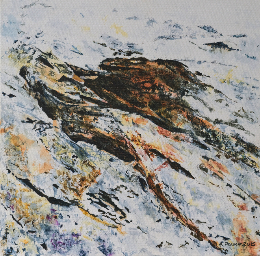 Roche première VII 30x30 cm, 2015